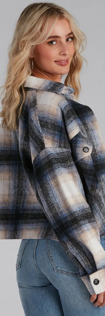 Cozy Vibes Plaid Shacket