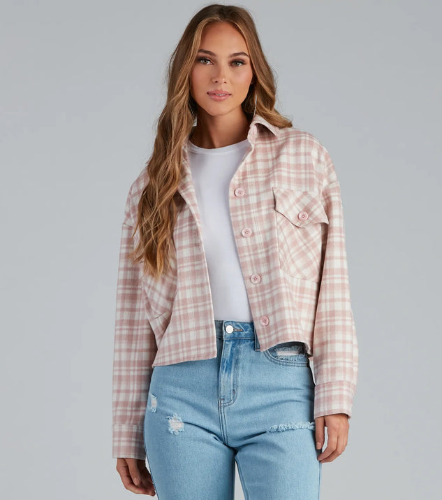 Gilmore Flannel Crop Shacket