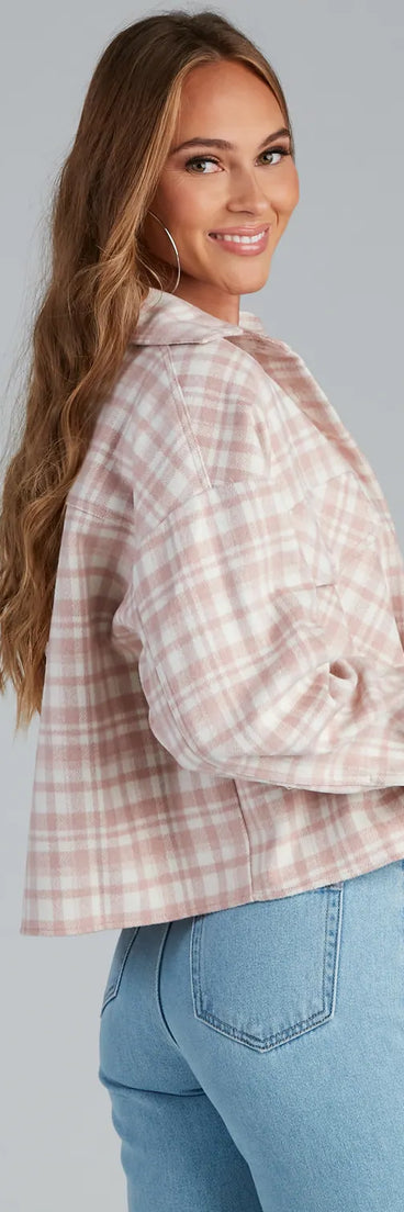 Gilmore Flannel Crop Shacket
