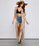 Fab And Fierce Leopard Print Kimono
