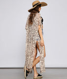 Fab And Fierce Leopard Print Kimono