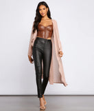 Chic Staple Chiffon Trench