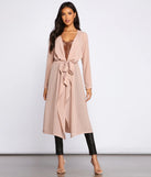Chic Staple Chiffon Trench