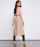 Chic Staple Chiffon Trench