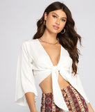 Boho Daze Tie Front Top