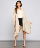 Essential Oversized Chiffon Kimono