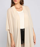 Essential Oversized Chiffon Kimono