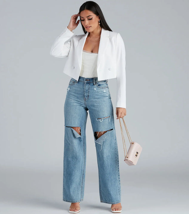 So Polished Cropped Blazer