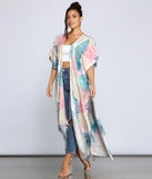 Vacay Bound Palm Leaf Duster