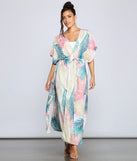 Vacay Bound Palm Leaf Duster