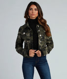Cutie In Camo Button-Down Twill Jacket