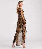 Bold Babe Status Chain Print Chiffon Duster