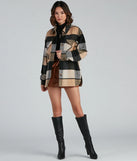 Check It Plaid Button Shacket