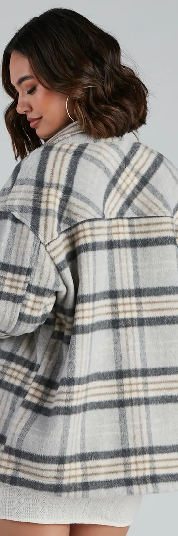 Cozy Casual Plaid Wool Shacket