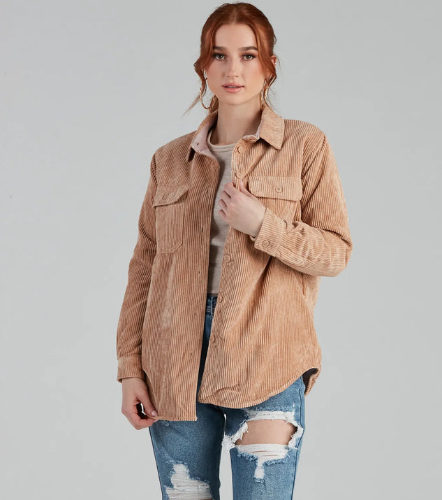 Keep It Trendy Reversible Shacket