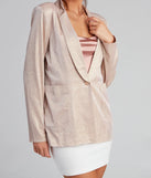Sophisticated Glamour Glitter Blazer