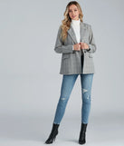 Perfect Plaid Oversized Blazer