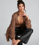 Glitzy Moment Sequin Knit Shacket