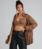 Glitzy Moment Sequin Knit Shacket
