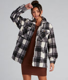 Cozy Layers Plaid Sherpa Shacket