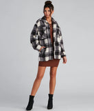 Cozy Layers Plaid Sherpa Shacket