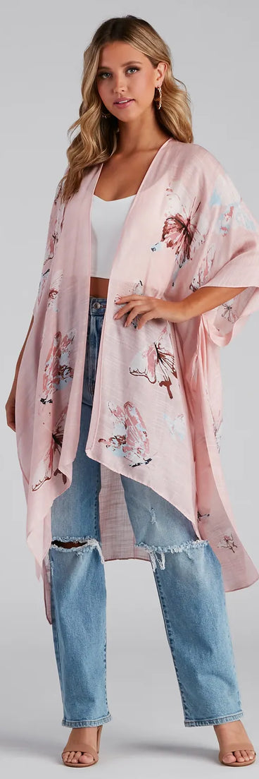 Effortless Breezy Vibes Woven Kimono