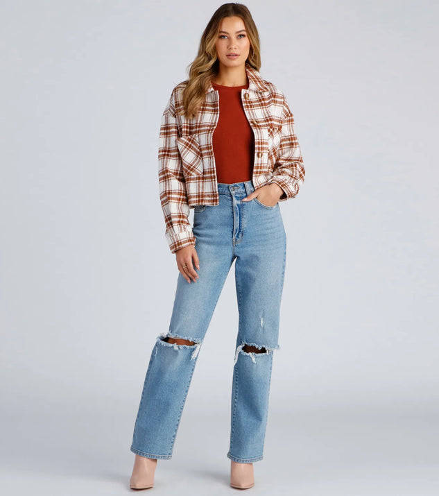 Trendy Layers Flannel Shacket