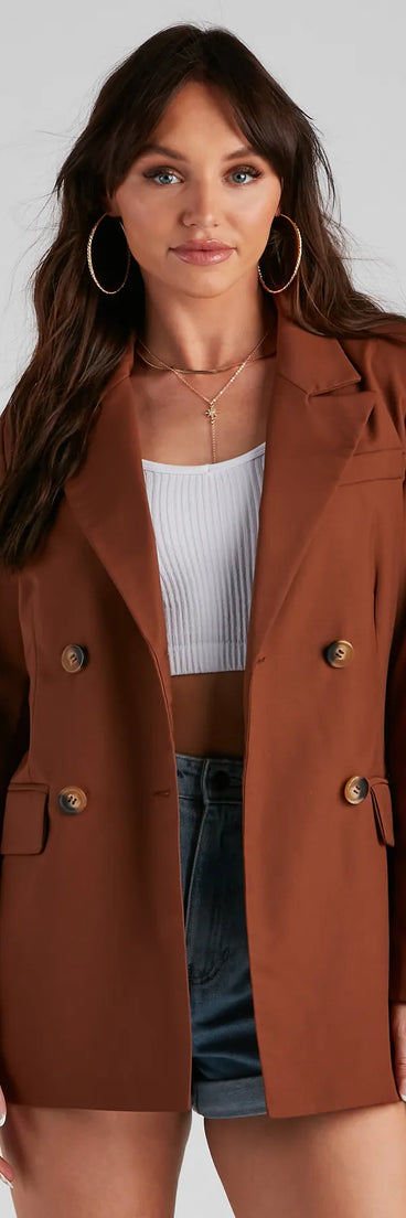 Slay The Day Double Breasted Blazer