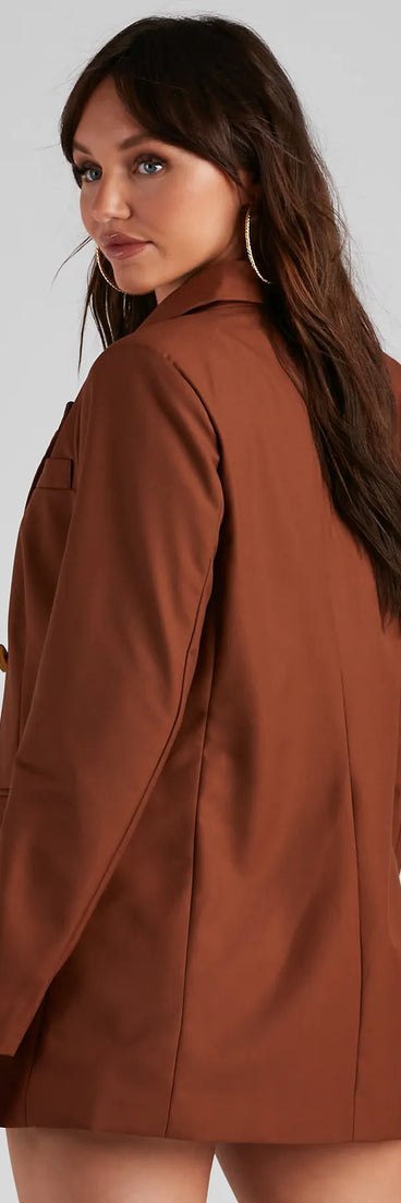 Slay The Day Double Breasted Blazer