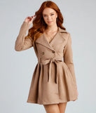 Poised And Polished Belted Trench