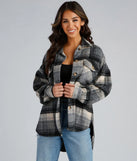 Falling For Plaid Fleece Shacket