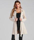 City Chic Babe Trench Dress