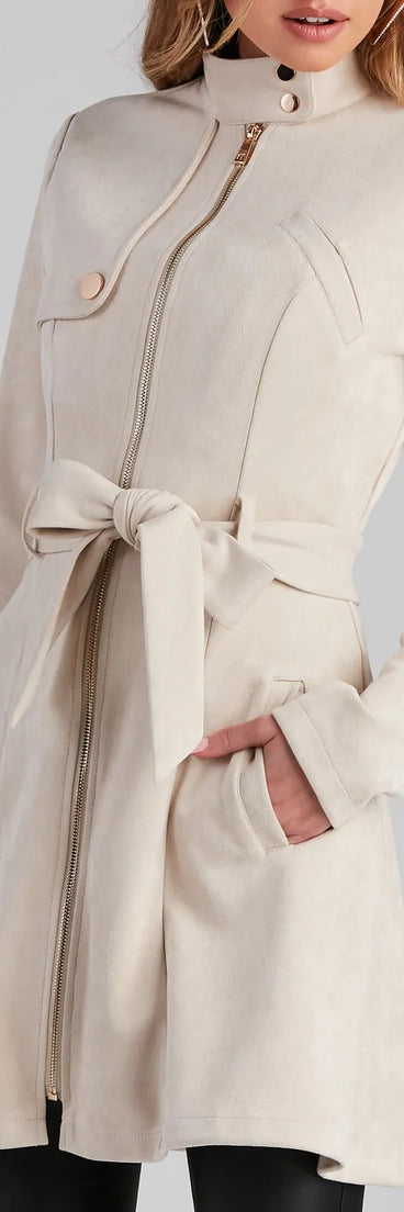 City Chic Babe Trench Dress