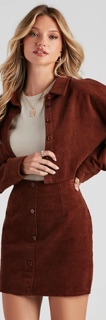 Fall Fave Corduroy Crop Jacket