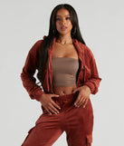Serious Chills Velour Zip-Up Hoodie Jacket
