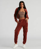 Serious Chills Velour Zip-Up Hoodie Jacket