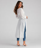 Palm Beach Linen Crochet Kimono