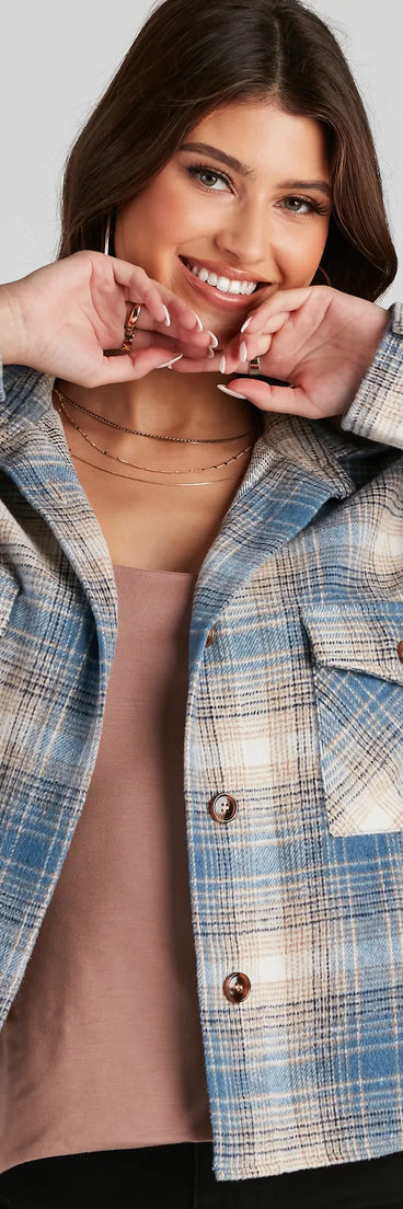 Casual Fall Days Flannel Shacket