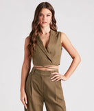 Make The Shift Linen Tie Waist Vest