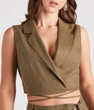 Make The Shift Linen Tie Waist Vest