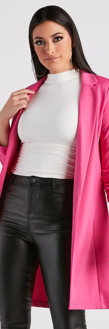 Styled For Success Long Blazer