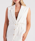 Weekend State Of Mind Long Cotton Vest