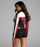 Ride In Style Faux Leather Moto Crop Jacket