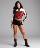 Ride In Style Faux Leather Moto Crop Jacket