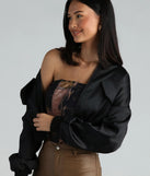 Next-Level Cool Satin Bomber Jacket