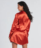 Forever Timeless Satin Collared Top