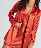 Forever Timeless Satin Collared Top