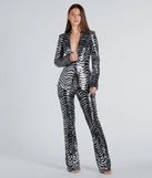 Make An Entrance Sequin Swirl Blazer