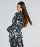 Make An Entrance Sequin Swirl Blazer