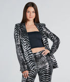 Make An Entrance Sequin Swirl Blazer